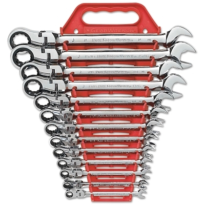 13PC FLEX COMB RATCHETING WRENCH SET SAE